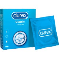 Презервативи Durex Classic латексні з силіконовою змазкою (класичні) 3 шт. (5010232954250)