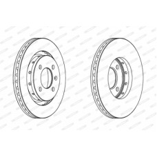 Гальмівний диск FERODO DDF1365