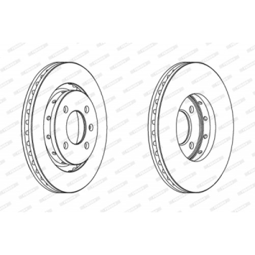 Гальмівний диск FERODO DDF1365