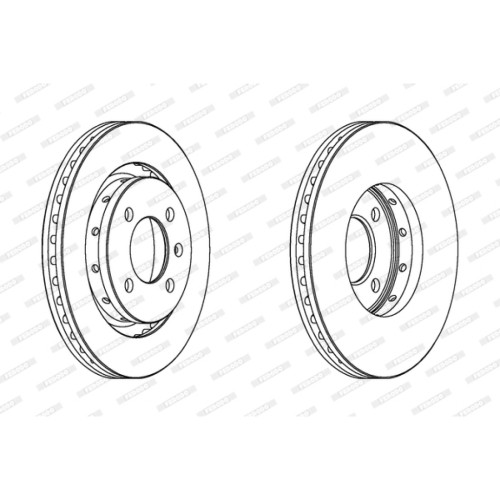 Гальмівний диск FERODO DDF1365