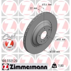 Гальмівний диск ZIMMERMANN 100.3321.20