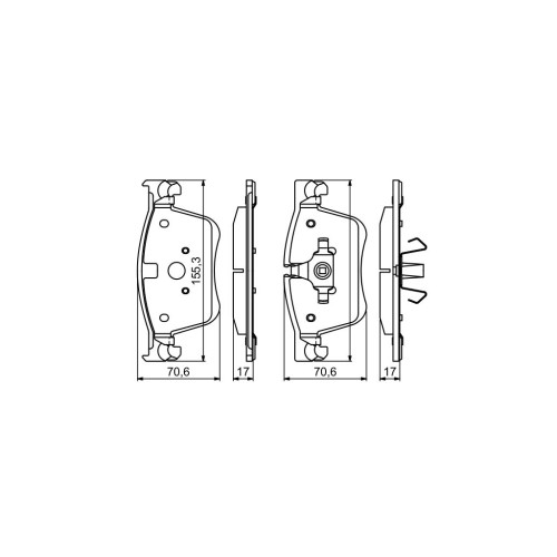 Гальмівні колодки Bosch 0 986 494 696