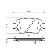 Гальмівні колодки Bosch 0986494797