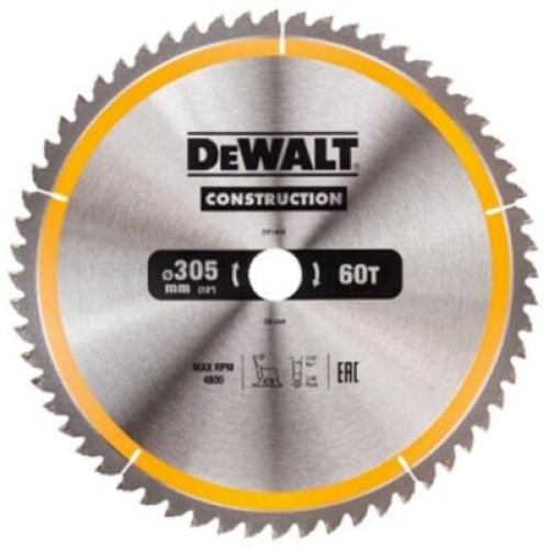 Диск пильний DeWALT СONSTRUCTION ,305 х 30 мм, 60 z, АТВ, 5 град (DT1960)