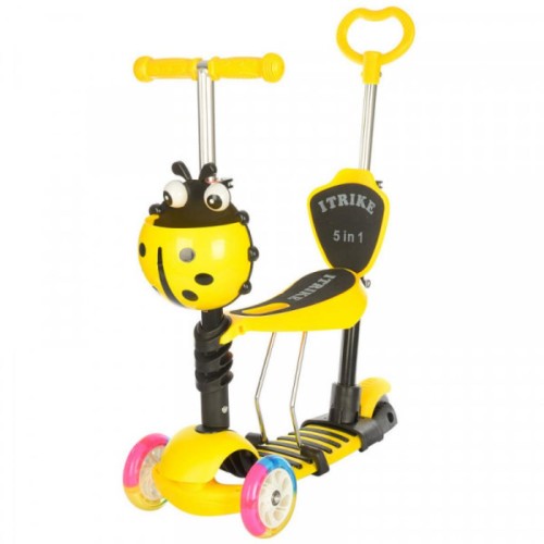 Самокат iTrike Maxi 5 в 1 Жевтий (JR 3-026-C yellow)