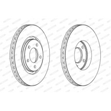 Гальмівний диск FERODO DDF1372