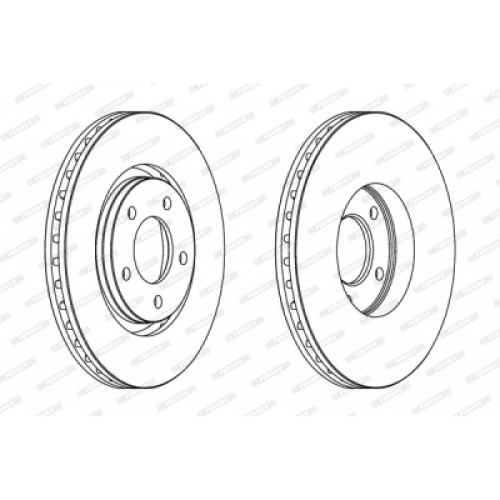 Гальмівний диск FERODO DDF1372