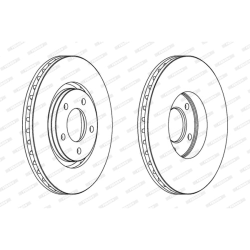 Гальмівний диск FERODO DDF1372