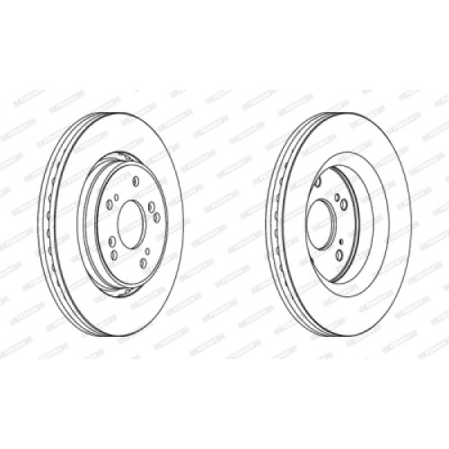 Гальмівний диск FERODO DDF1820C