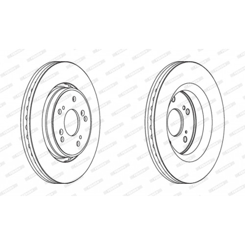 Гальмівний диск FERODO DDF1820C