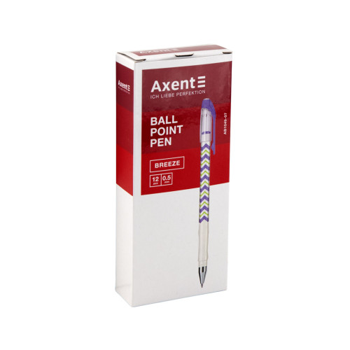 Ручка кулькова Axent Breeze синя 0.5 мм Корпус асорті (AB1049-07-A)