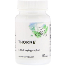 Амінокислота Thorne Research 5-HTP (5-гідроксітріптофана, 5-Hydroxytryptophan) 100 мг, 90 (THR-50302)