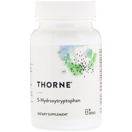 Амінокислота Thorne Research 5-HTP (5-гідроксітріптофана, 5-Hydroxytryptophan) 100 мг, 90 (THR-50302)