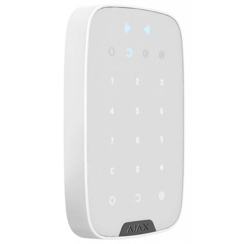 Клавіатура до охоронної системи Ajax KeyPad Plus White (KeyPad Plus/White)