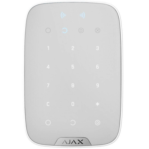 Клавіатура до охоронної системи Ajax KeyPad Plus White (KeyPad Plus/White)