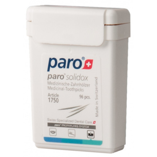 Зубочистки Paro Swiss solidox Медичні двосторонні 96 шт. (7610458017500)