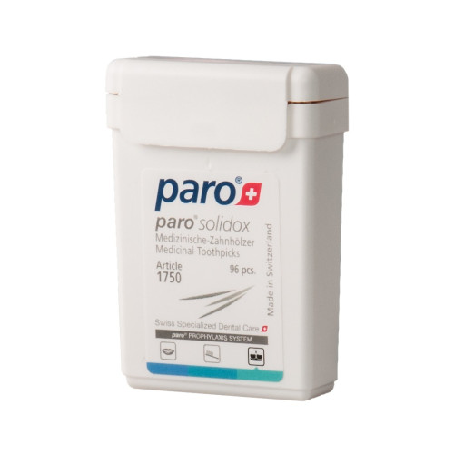 Зубочистки Paro Swiss solidox Медичні двосторонні 96 шт. (7610458017500)