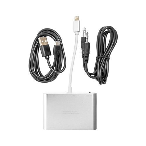 Перехідник Lightning (M) to HDMI, VGA, 3.5mм (F) PowerPlant (CA911929)