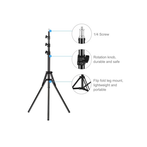 Набір блогера Puluz Ring LED lamp PKT3102EU 18" + tripod 1.8 м (PKT3102EU)