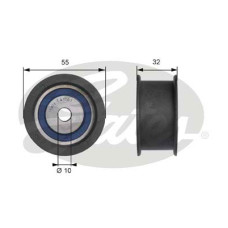 Ролик натягувача ременя Gates T41101A