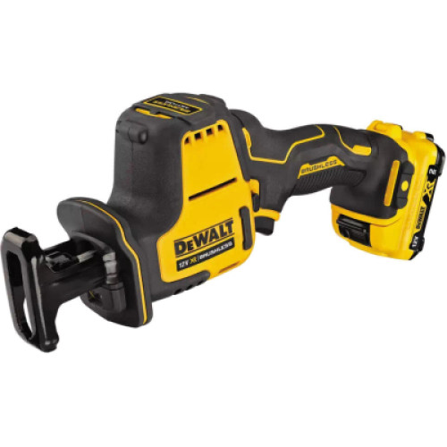 Шабельна пила DeWALT 10.8/12В XR Li-lon, безщіткова, 2 АКБ, ЗУ, кейс TSTAK (DCS312D2)