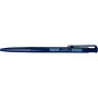 Ручка кулькова BUROMAX retractable BASE, 0.7 мм, blue, SET*3 (BM.8205-0143)