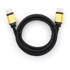 Кабель мультимедійний HDMI to HDMI 3.0 m V2.0 metal Vinga (VCPDCHDMI2VMM3BK)