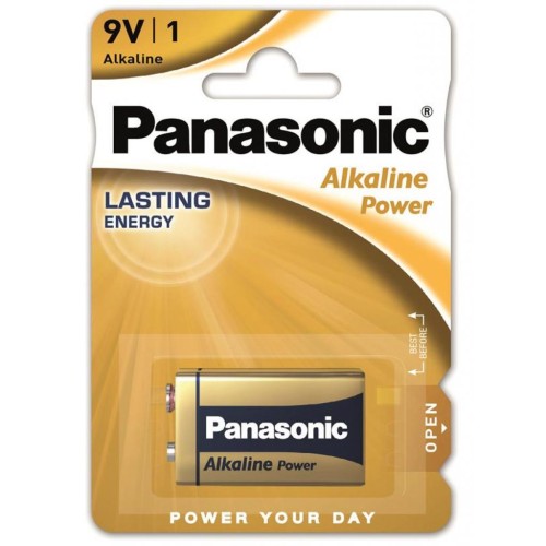 Батарейка Panasonic Крона 6LR61 Alkaline Power * 1 (6LR61REB/1BP)