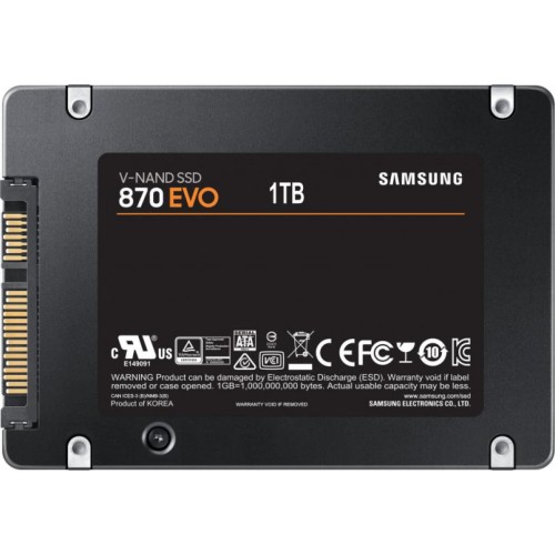 Накопичувач SSD 2.5" 1TB 870 EVO Samsung (MZ-77E1T0BW)