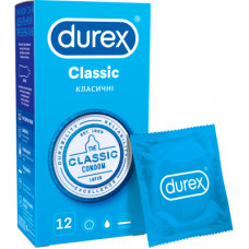 Презервативи Durex Classic латексні з силіконовою змазкою (класичні) 12 шт. (5010232954243)