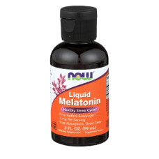 Амінокислота Now Foods Мелатонін рідкий, Liquid Melatonin, 2 рідких унції (59 мл) (NOW-03261)