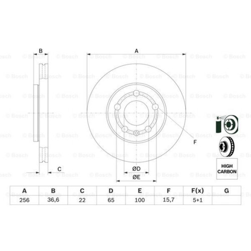 Гальмівний диск Bosch 0 986 478 853