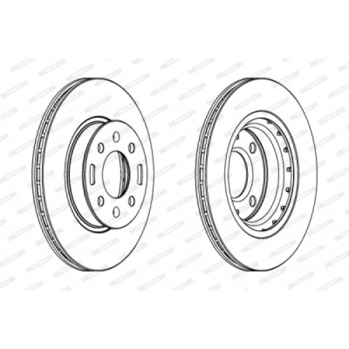 Гальмівний диск FERODO DDF1840C