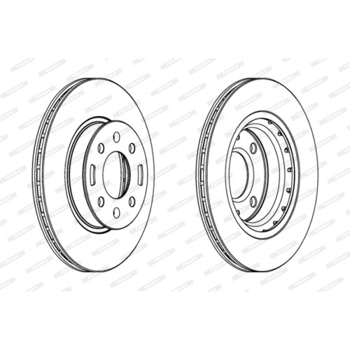 Гальмівний диск FERODO DDF1840C