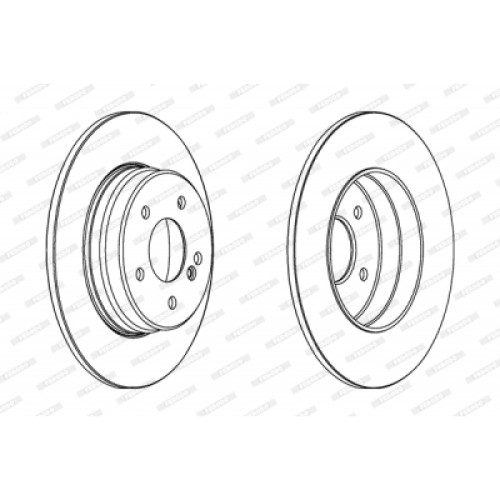 Гальмівний диск FERODO DDF963C