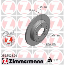 Гальмівний диск ZIMMERMANN 285.3528.20