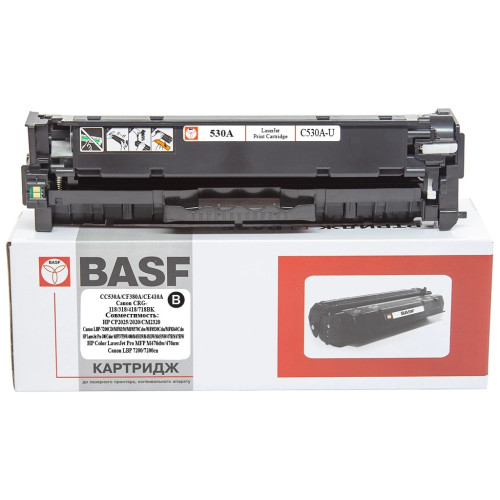 Картридж BASF HP CC530A/CF380A/CE410A, Canon 118/318/418/718 Black (BASF-KT-CC530A-U)