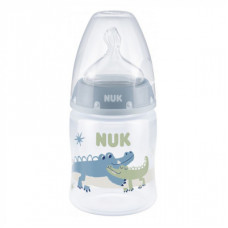 Пляшечка для годування Nuk First Choice Plus Крокодили 150 мл Синя (3952401)