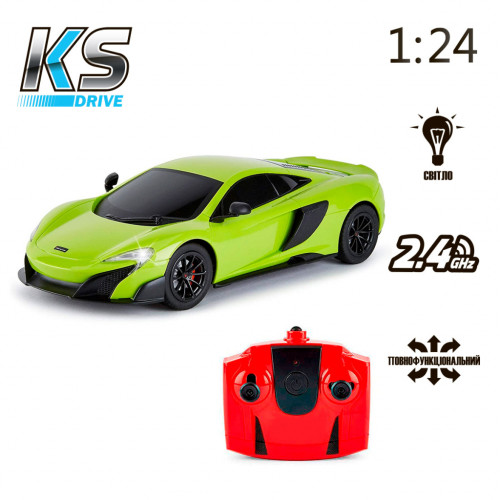 Радіокерована іграшка KS Drive Mclaren 675LT (1:24, 2.4Ghz, зелений) (124GMGR)