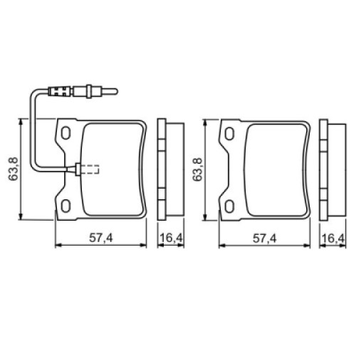 Гальмівні колодки Bosch 0 986 494 055