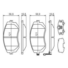 Гальмівні колодки Bosch 0 986 494 315