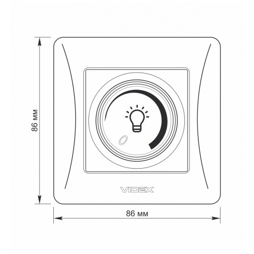 Світлорегулятор Videx BINERA LED 200Вт кремовий (VF-BNDML200-CR)