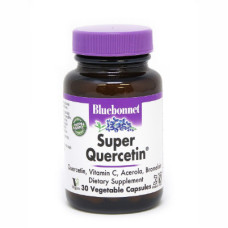 Антиоксидант Bluebonnet Nutrition Кверцетин, Super Quercetin, 30 вегетаріанських капсул (BLB-00550)