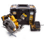 Дискова пила DeWALT 18В XR Li-Ion, диск 184х16 мм, 3.6 кг, 2x5Ah, кейс TSTAK (DCS570P2)