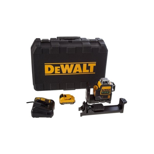 Лазерний нівелір DeWALT 10.8/12В XR Li-Ion, червоний промінь, 2Ah, кейс (DCE089D1R)