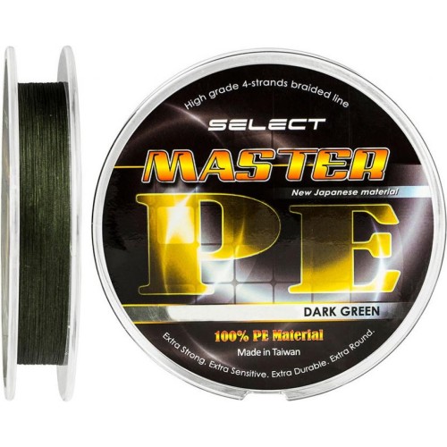 Шнур Select Master PE 150m 0.12мм 15кг (1870.01.73)