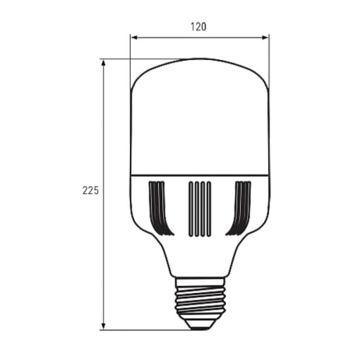 Лампочка Eurolamp E40 (LED-HP-50406)