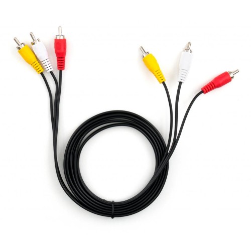 Кабель мультимедійний 3RCA to 3RCA 1.8m Vinga (VCP3RCA1.8)