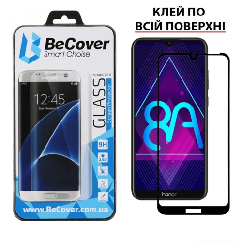 Скло захисне BeCover Honor 8A Black (703670)