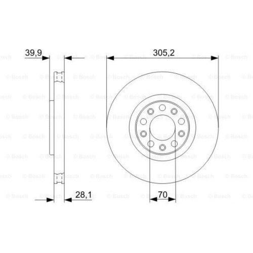 Гальмівний диск Bosch 0 986 479 291